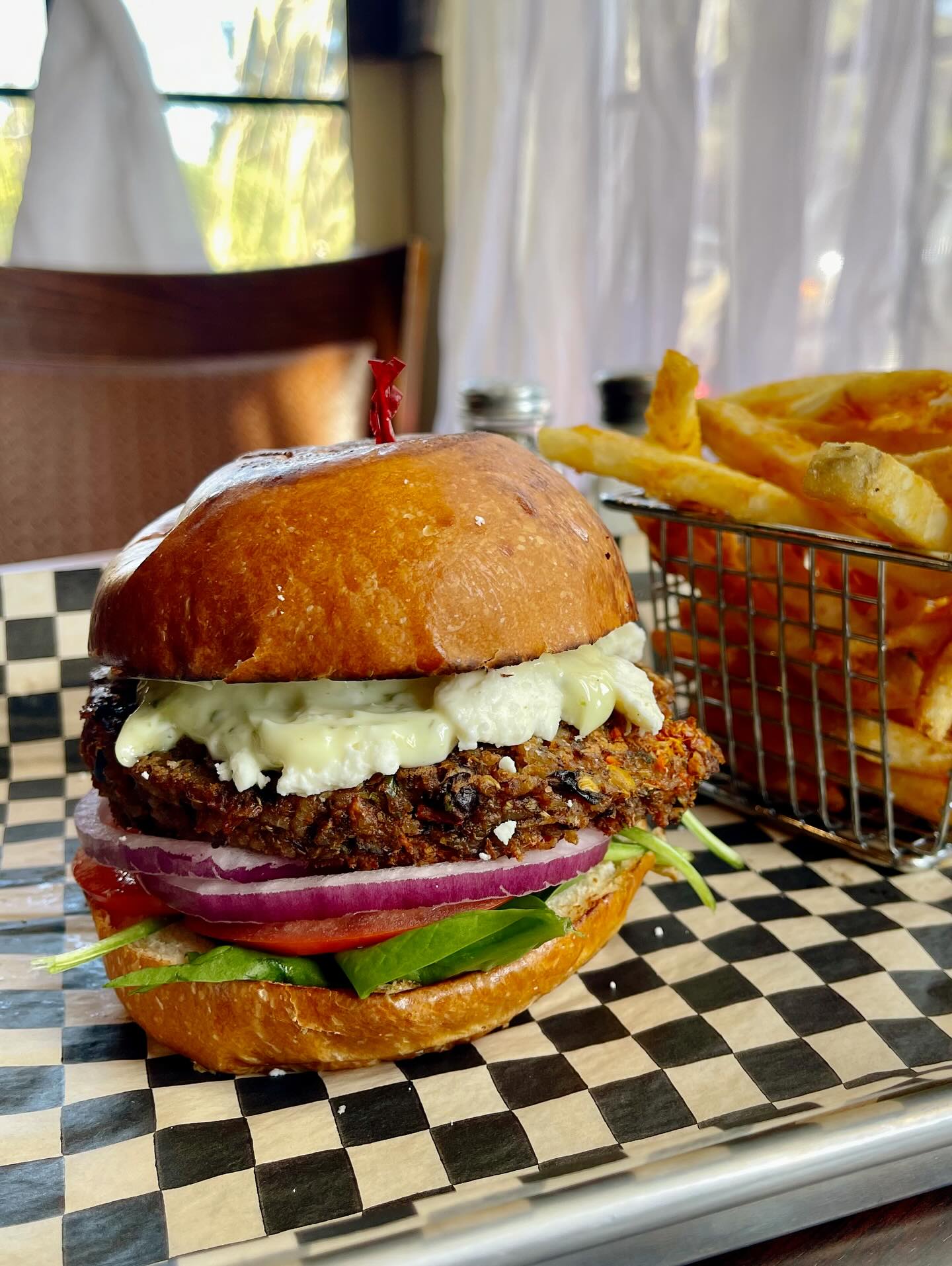 Craft cocktail with citrus garnish